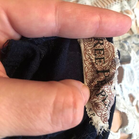 Free people lacy button back t shirt boho S - Picture 4 of 4